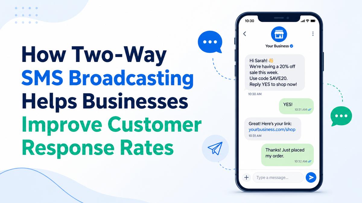 How Two-Way SMS Broadcasting Improves Customer Response Rates