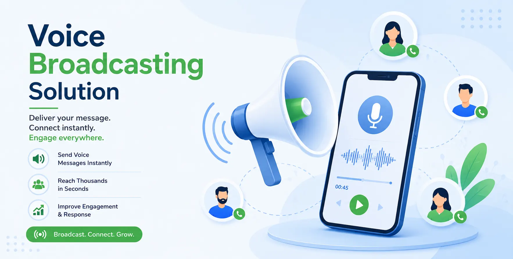 Voice Broadcasting Solution | Automated Bulk Voice Messaging